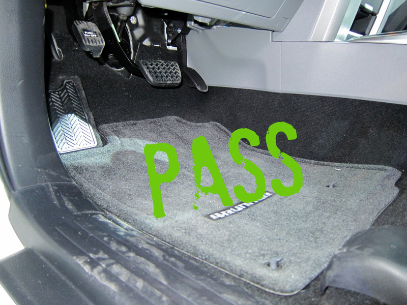 Illustration for article titled Toyota Recall: Three Chicago Show Vehicles Fail Floor Mat Check